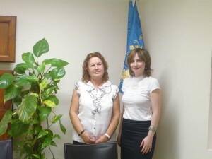 La presidenta de la Federación de las Casas Regionales y la directora general de Participación Ciudadana, María Barrios/gva