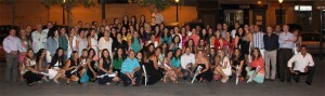 Las falleras de las comisiones del Marítimo asistentes a la cena/noelia garcía