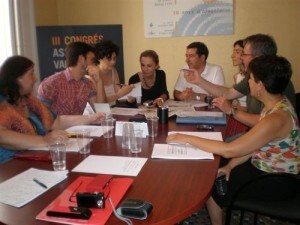 Los representantes de las artes escénicas en una rueda de prensa/avteid Los representantes de las artes escénicas en una rueda de prensa/avteid