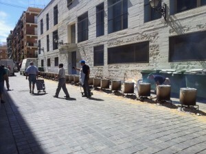 Una vista de la calle donde se han hecho las calderas/m.f.