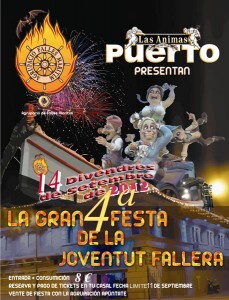 Cartel IV Fiesta de la Juventud Fallera en Las Ánimas - Puerto