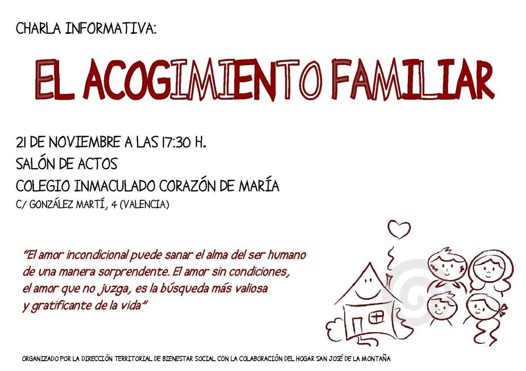 Un cartel anunciando una charla que se celebró el año pasado