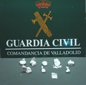 Estupefacientes aprehendidos al valenciano en una ciudad vallisoletana/g.c.