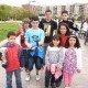 Un grupo de componentes del grupo de ajedrez de Mislata en la plaza Jerónimo Monsoriu/clubajedrezmislata
