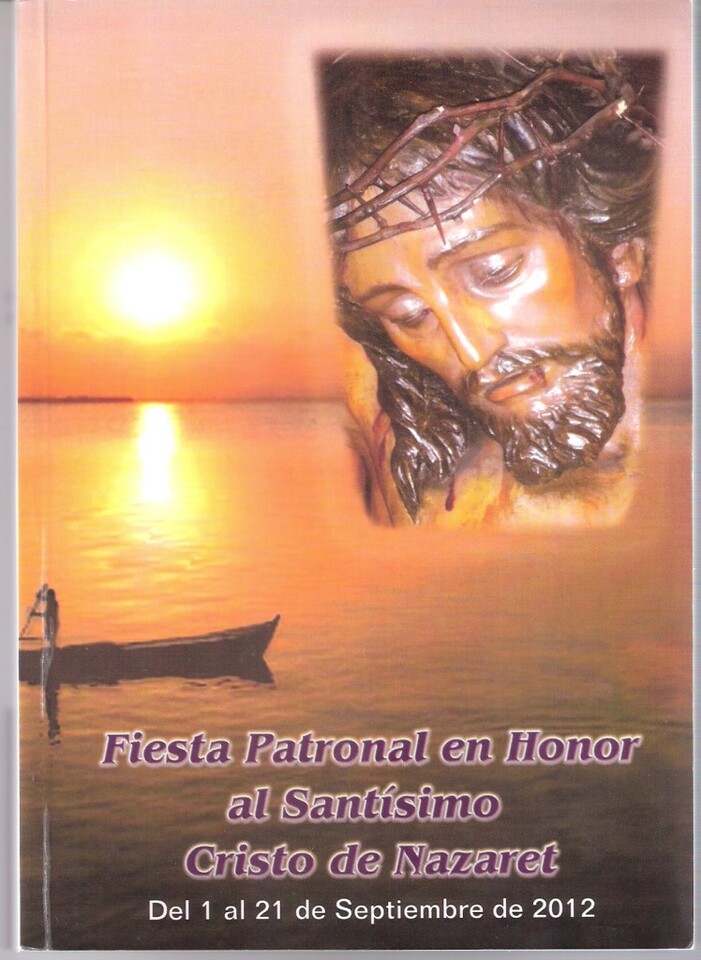 Portada del llibret de las fiestas de Nazaret dedicadas al Cristo/a.barba