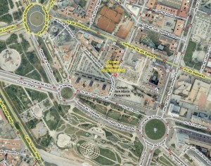 Mapa de la zona donde se hará el nuevo edificio que pasará de nueve a doce alturas.