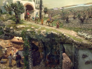 Un nacimiento hecho en un cuadro expuesto en las Atarazanas que abre mañana a todos los públicos./vlcciudad Un nacimiento hecho en un cuadro expuesto en las Atarazanas que abre mañana a todos los públicos./vlcciudad