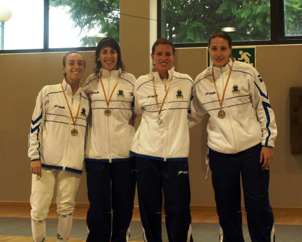 Podium de espada femenina del campeonato/savlc