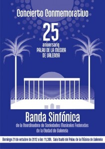 Cartel del concierto conmemorativo del Palau de la Música/coordinadora
