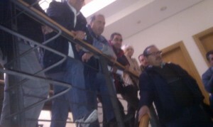 Los trabajadores el día de la ocupación de las oficinas de Correo Viejo/vlcciudad Los trabajadores el día de la ocupación de las oficinas de Correo Viejo/vlcciudad