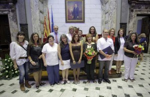 Los premiados después de la entrega de los galardones en el hemiciclo del ayuntamiento/ayto vlc Los premiados después de la entrega de los galardones en el hemiciclo del ayuntamiento/ayto vlc