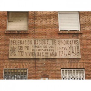 Uno de los rótulos en el barrio Virgen de los Desamparados Uno de los rótulos en el barrio Virgen de los Desamparados