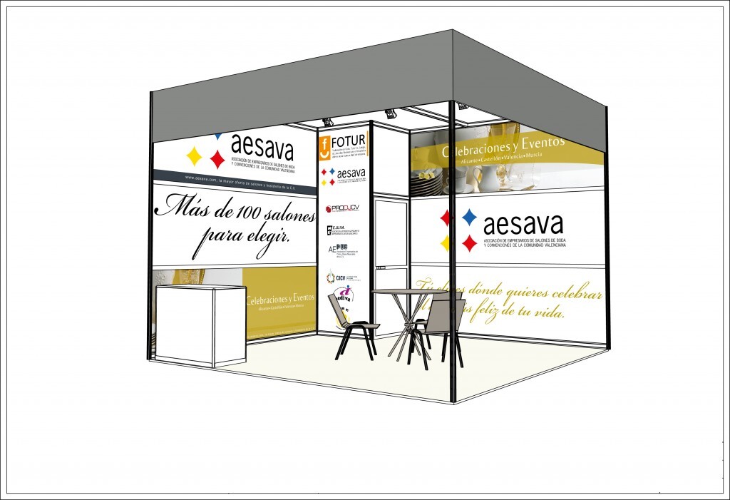 Boceto de la asociación que montarán en la feria/aesava