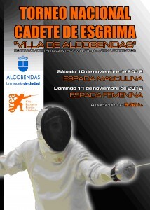 Cartel de la jornada de esgrima en Alcobendas/vlcciudad