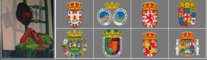 Símbolo de la Casa de Andalucía y escudos de las ocho provincias