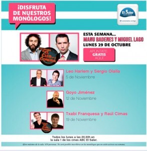 Leo Harlem y Sergio Olalla en el Centro Comercial El Saler