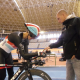 andy slechk antes de iniciar una de las vueltas en el velódromo/radioschak