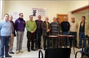 La directiva del Gremio de Campaneros Valencianos en la reunión celebrada en Campanar el pasado 1 de diciembre/campaners