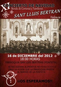 Cartel del concierto de la banda de San Lluis Bertrán/slb