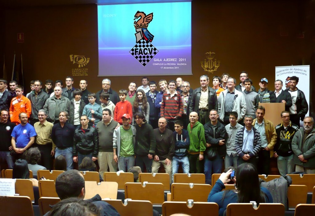 Un momento de la gala de ajedrez del año pasado/club ajedrez gandia