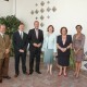 Alejandro Noguera, segundo por la izquierda, con Fabra y Barberá el día del quinto aniversario del museo/museo