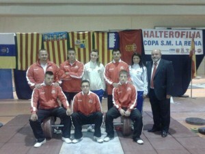 El equipo del Valencia Club de Halterofilia que participó en la Copa del Rey y de la Reina/vlch