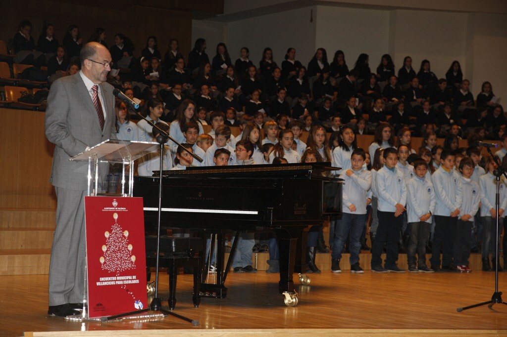 Emilio del Toro en el Encuentro de Villancicos está mañana en el palau de la Música/ayto vlc