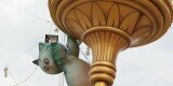 El viento hace estragos en las Fallas de Valencia