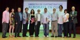 Premiados, organizadores e invitados en la gala final de Alboraya en Curt