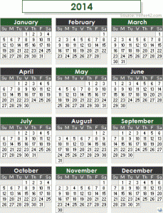 2014-calendar-green-gray