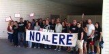 Los trabajadores del Palau de les Arts Reina Sofia protestan contra el ERE que afecta al 50% de la plantilla. Foto: Comité de Empresa Palau de les Arts