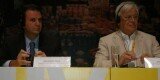 Joan Clos (a la derecha), ex alcalde Barcelona y actualmente director ejecutivo de ONU-Hábitat