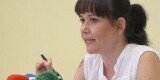 La concejala de EU, Rosa Albert, en el Ayuntamiento de Valencia.