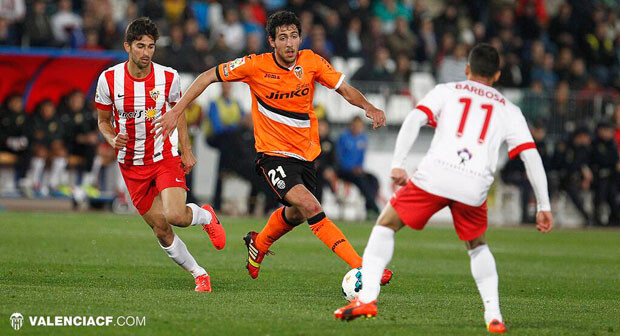 Parejo estuvo a punto de marcar el tercero del Valencia CF. Foto: VCF