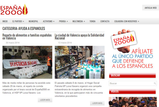 La web oficial de España 200 tiene una sección titulada directamente 'Ayuda a Españoles', en la que se informa sobre el reparto llevado a cabo en Orriols.
