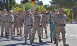 Desfile de los legionarios en el acto en Viator (Foto:BRILEG)
