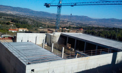 Construcción del nuevo depósito de agua potable en Castalla