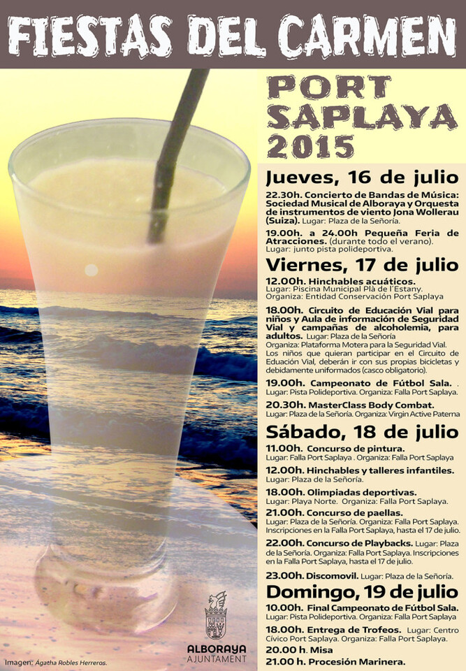 CARTELL festes Port Saplaya 2015
