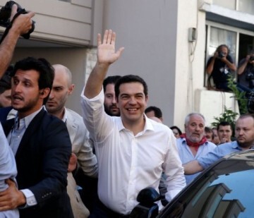 El primer ministro griego, Alexis Tsipras, después de los resultados del referéndum.