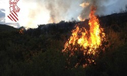 Incendio forestal de Segorbe.