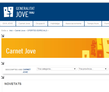 Carnet jove IVAJ.GVA JOVE