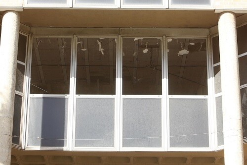 Obras de derribo el edificoi municipal, Nuevo Ayuntamiento, Av. aragon