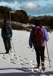 Los senderistas salieron a las 09.00 horas a hacer la denominada 'Ruta dels set pobles'.