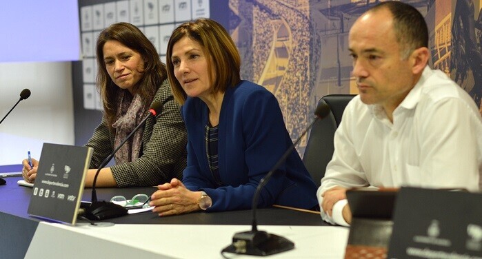 Ricardo Gorgues, director del evento, Maite Girau y Ana Montañana.