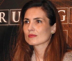 Ana López Martín durante la presentación de su obra.