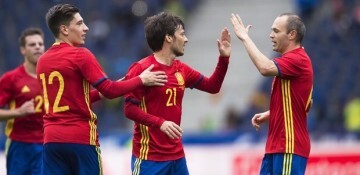 La selección española dejó buenas sensaciones.