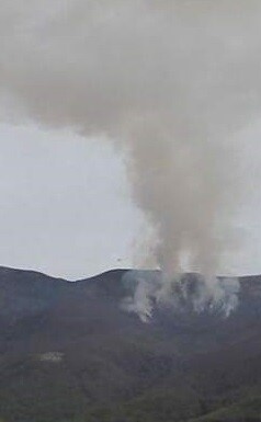 El perímetro del incendio es prácticamente el mismo, unos 15 kilómetros.