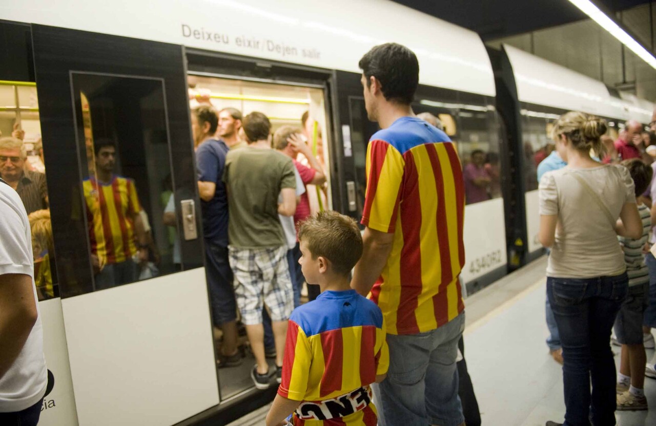Salida futbol Valencia Barcelona 21-09-11
