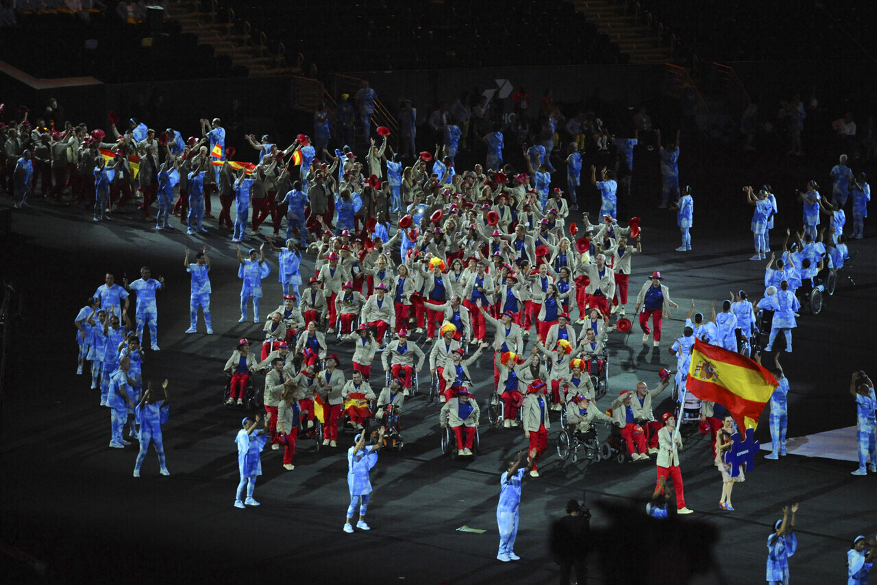 Delegación paralímpica española, Jose Manuel Ruiz abanderado