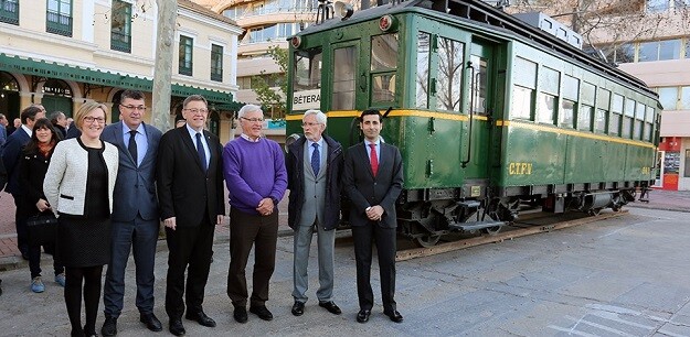 Autoridades durante el 30 aniversario de Ferrocarrils de la Generalitat Valenciana (FGV).